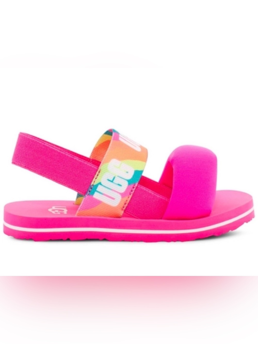 UGG Zuma girls Sling Back Pink Sandals. size 4